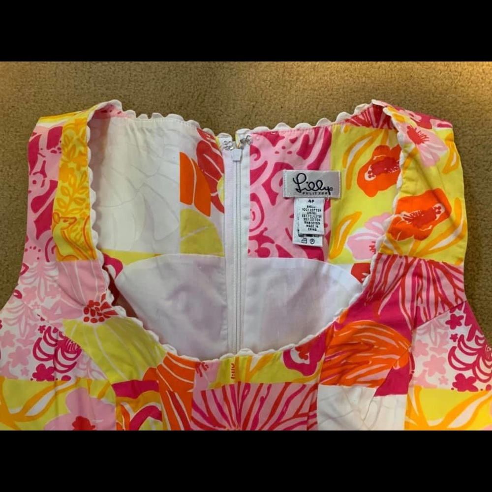 EUC Lilly Pulitzer White Tag Dress Size 4P - Picture 3 of 3